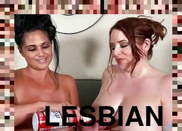 Maggie Green Hot Lesbian Whipped Cream With Kailani Kai!