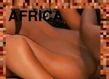 Sharing an African busty slut is caring