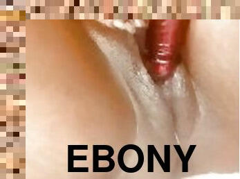 Ebony solo Masturbation