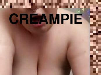 Sexy BBW Creampied Standing Up