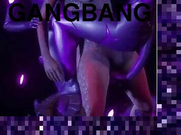 Demons GangBang a Dragon Slut For Fun