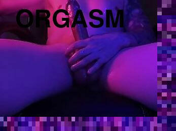 gigantisk, orgasm, cumshot, gay, avrunkning, sprut, ensam, tatuering, kuk