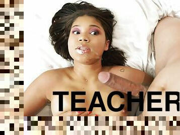 Tutor Has College Girls Back For Study & Sex