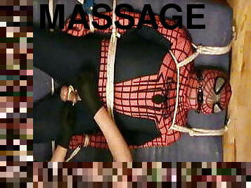 Slave as Spiderman gets a massage - II