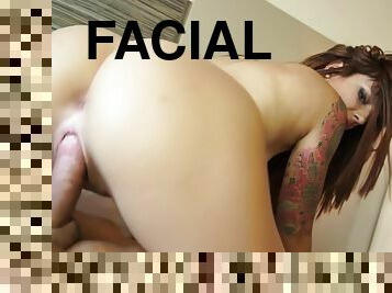 Wild Copulate And Load On Face With Claudia Sanchez