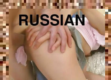18 Yr Old Russian Teen Anally Fucked With Panties In Her Pussy