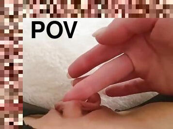 clito, masturbation, chatte-pussy, point-de-vue, humide