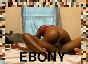 Ebony GF takes BBC in her tight ass