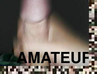 masturbation, amatör, cumshot, gigantisk-kuk, juckande, pov, ansiktssprut, sprut, ensam, kuk