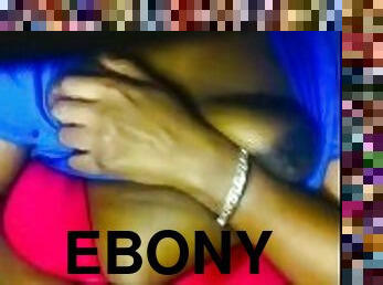 Ebony using a teddy to get that feeling
