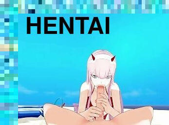 Darling In The Franxx Zero Two Sucks and Gets Anal 3D Hentai