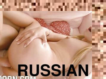 Blonde russian teenager +18 want hard anal sex for her ass hole