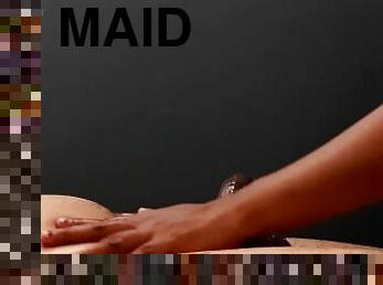 Amazing Handjob by Maid