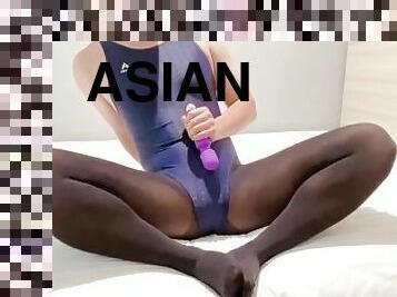 asiatique, masturbation, amateur, bdsm, solo, bondage, taquinerie