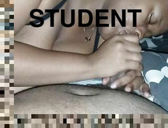 Big Titty Student came over to Study with Teacher