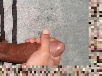 big black dick stroking until cum