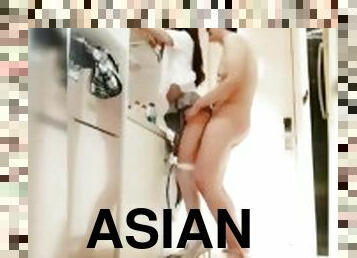 asiatisk, transvestit, ladyboy, luder-whore