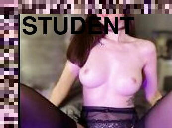 Excellent student at the university, bad girl in bed????