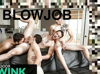 Twink Orgy With Plenty Of Blowjobs And Ass Pounding - NextDoorTwink