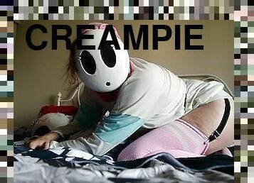 Femboy Shyguy gets a Creampie