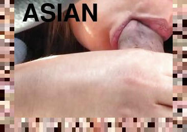 asiatisk, amatør, blowjob