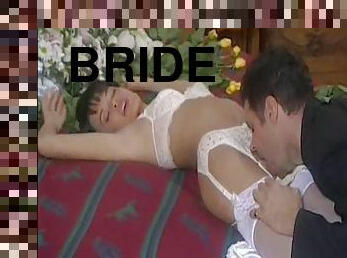 Erotic foreplay with his gorgeous new bride