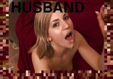 She Comes Home And Gives Her Husband A Blowjob After Cheating On Him