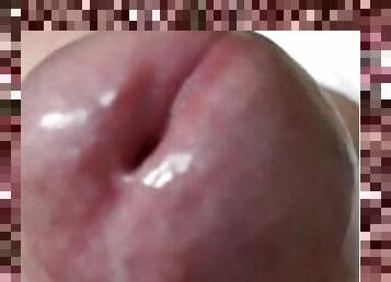 Male close up cum eruption POV (4K) hung uncut daddy