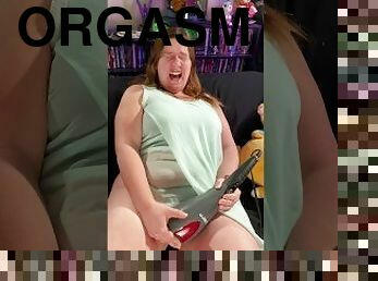 BBW Edging Orgasms - WeVibe plus Back Massager - G String Modeling Fetish