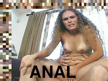 Angel - Beautiful blonde teen enjoys big cock in anal