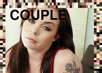 Chunky tattooed brunette wants to try deep anal penetration