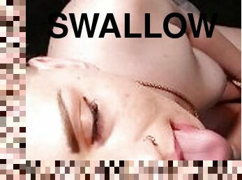 SHE SWALLOWED IT.  Scene one