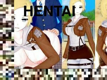 ????????????????(Attack on Titan) ?????????3DCG???????[Hentai Game Koikatsu! Annie Leonhart(Anime 3D