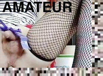 masturbation, amateur, anal, jouet, brésil, solo, petits-seins