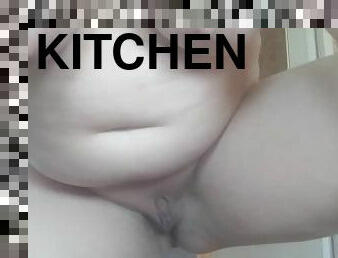 Pissing in the kitchen