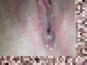 My tight pussy after creampie