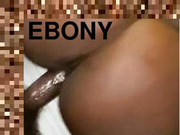 Big booty ebony can’t take Dick