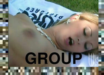 So Many Pornstars! So Many Pussies Being Smashed! Groupsex Out by the Pool!