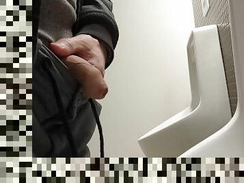 pisser, public, amateur, ejaculation-sur-le-corps, gay, européenne, euro, toilette, solo, réalité