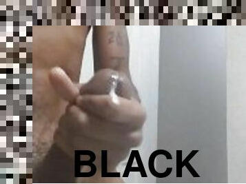 Big Black Dick shoots Cum