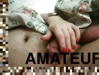 amateur, ejaculation-sur-le-corps, branlette, première-fois, ejaculation, solo