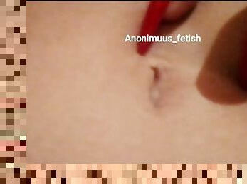 Sexy belly button close up