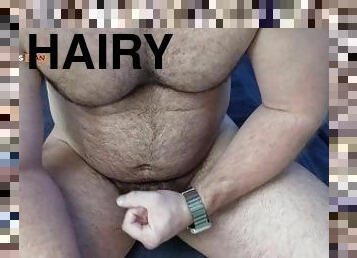 papa, poilue, masturbation, ejaculation-sur-le-corps, sale, solo, pappounet, musclé, blanc, ours