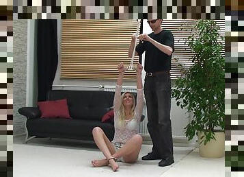 bdsm, pieds, bas, blonde, fétiche, bondage