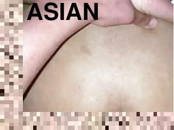 Teen Asian Struggles To Take It