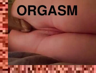 cul, masturbation, orgasme, chatte-pussy, giclée, anal, jouet, belle-femme-ronde, rousse, ejaculation