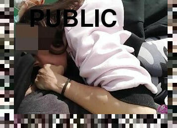 Public blowjob