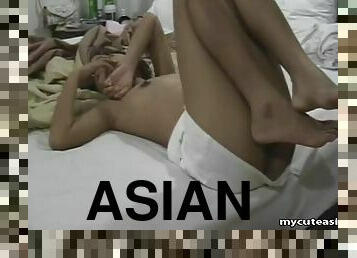 Asian cunt is nice and wet for doggystyle sex