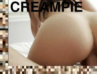 THE CREAMPIE GIRL: My FIRST homemade video, UP CLOSE CREAMPIE