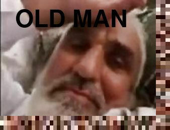 Video call on a Pakistani old man wracking my cock